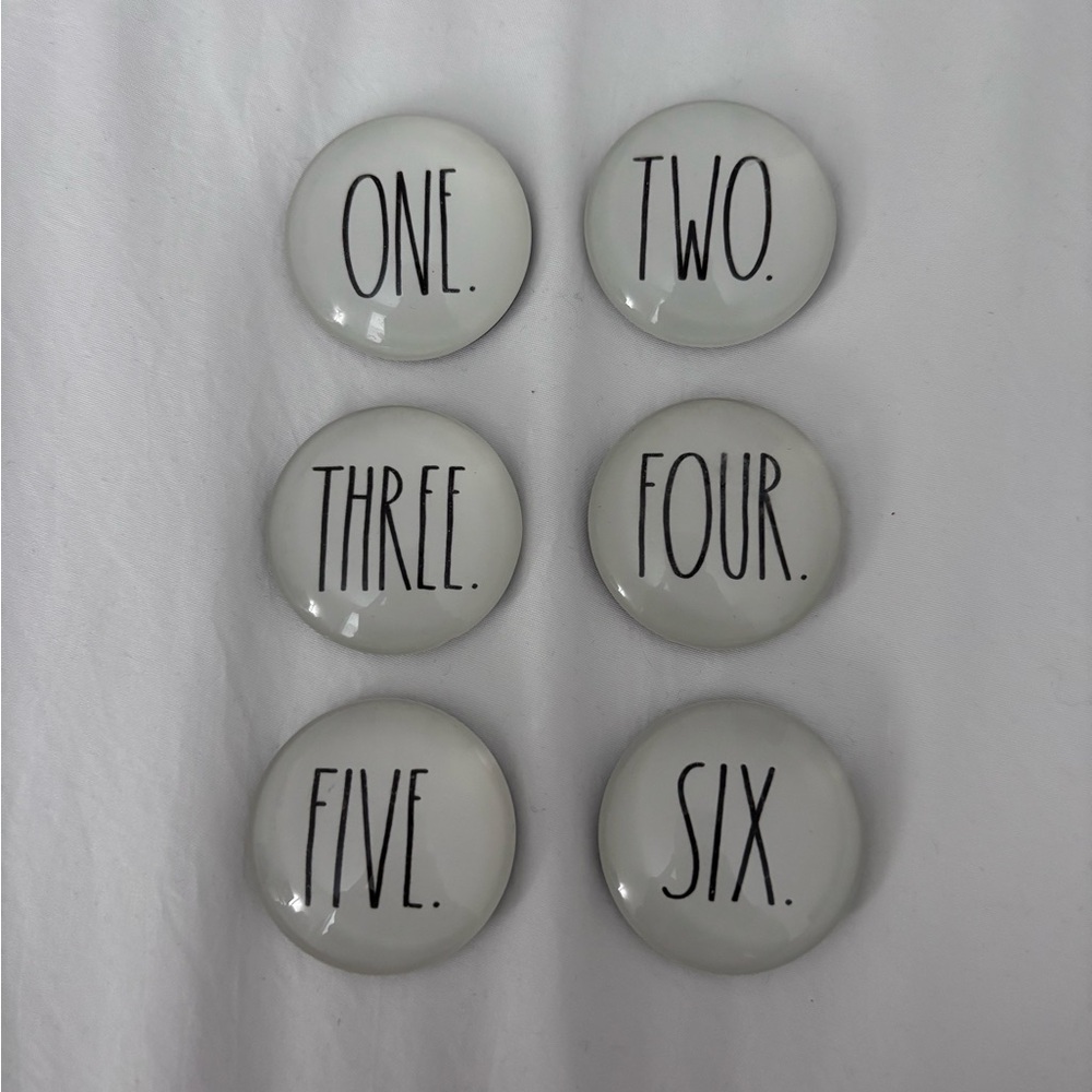 Rae Dunn number magnets